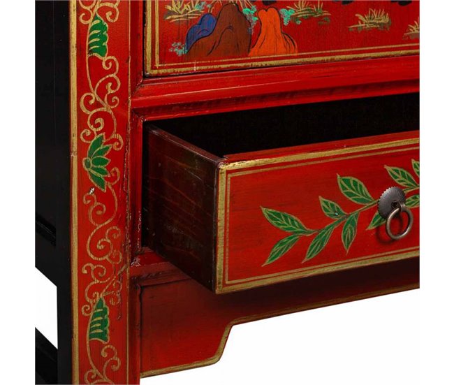 Armario de madera Rojo