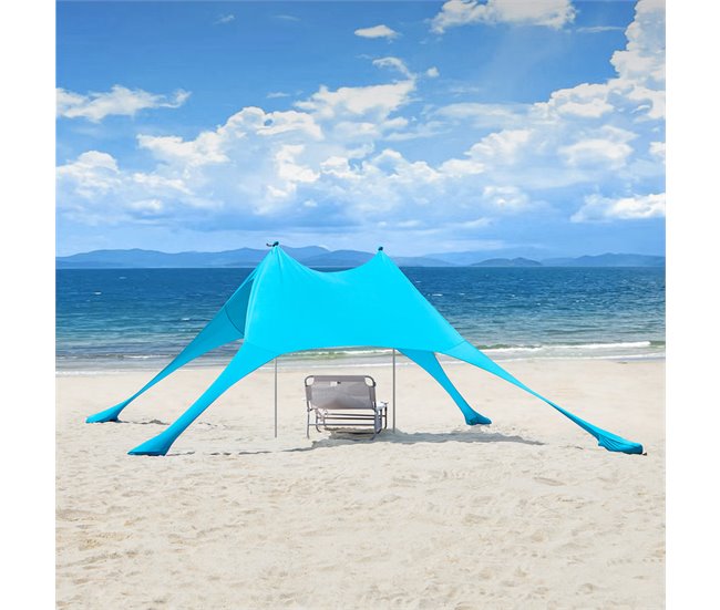 Tienda De Playa Lycra OZT01-HB SoBuy Azul Claro