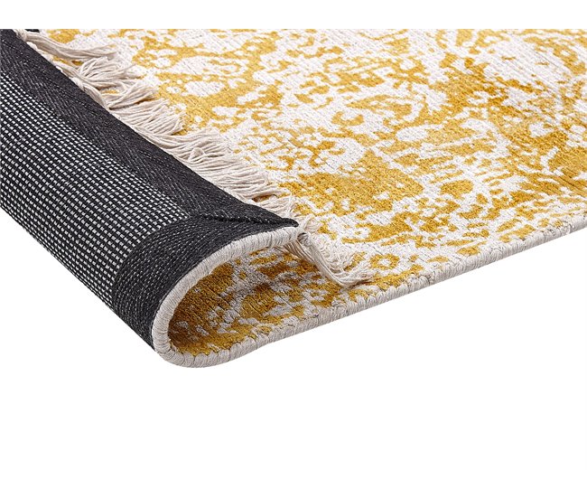 Beliani Alfombra BOYALI 80x150 Mostaza