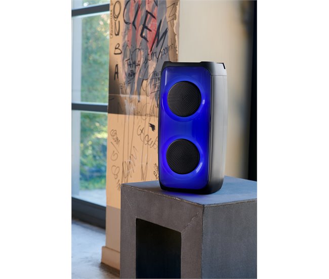 Altavoz inalambrico luminoso Bluetooth Bigben Negro