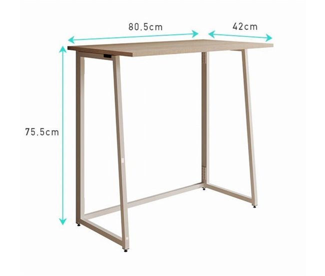 Escritorio Dormitorio Oficina Gala Muebles Bonitos Blanco/ Madera