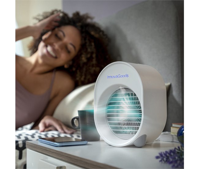 Mini Climatizador Humidificador por Ultrasonidos con LED humidificador mini Blanco