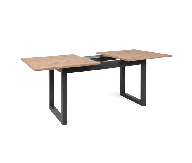 Mesa de comedor extensible CATHY Roble