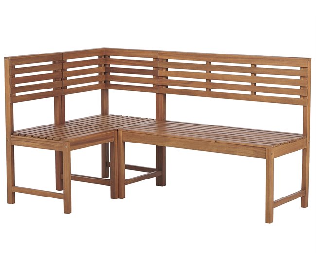 Beliani Conjunto de comedor TREIA Marron