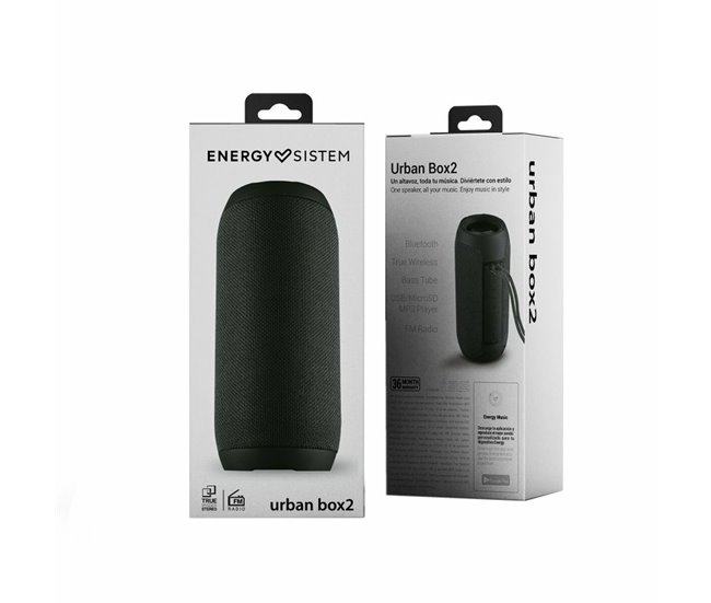 Altavoz Bluetooth Inalámbrico Urban Box 2 Negro