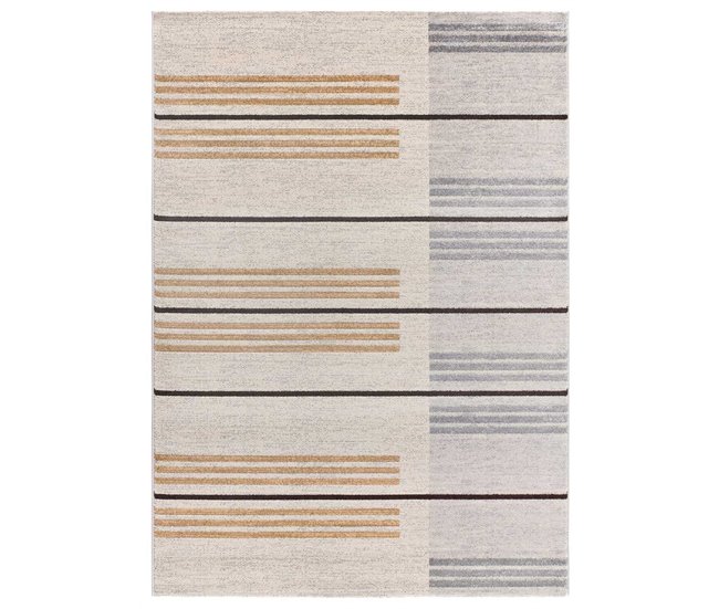 Alfombra de estilo étnico CRAFT - ATTICGO 133x190 Gris