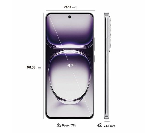 Smartphone OPPO Reno12 5G Negro