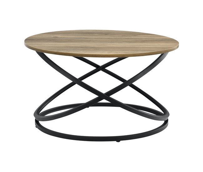 Mesa de centro Dunedin aglomerado metal Madera