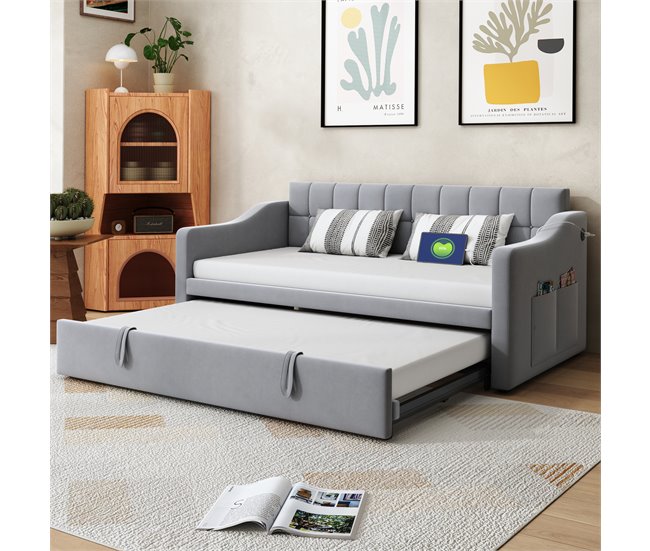 Camas nido 99x207 Gris