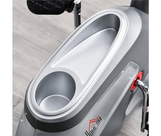 Bicicleta Estática Acero, ABS HOMCOM, deportes y ocio - fitness Gris