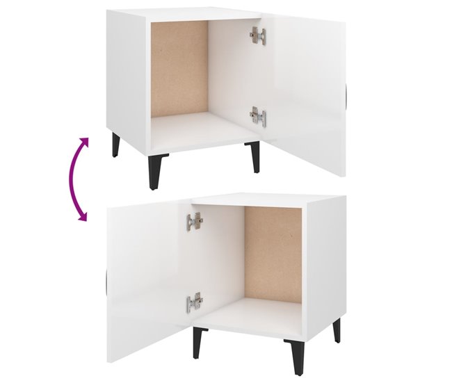 2 Mesitas de Noche 40 Blanco