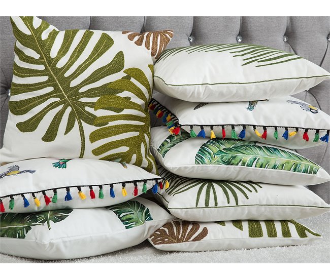 Beliani Cojín decorativo MALLOW Multicolor