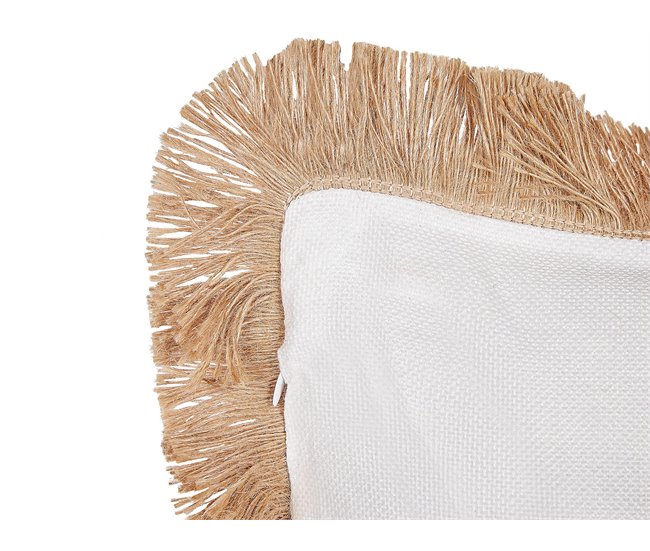 Beliani Cojín decorativo AGRIMONY Beige