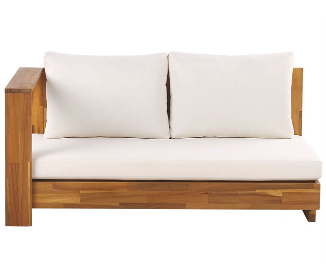 Beliani Conjunto de jardín MARETTIMO Blanco/ Beige