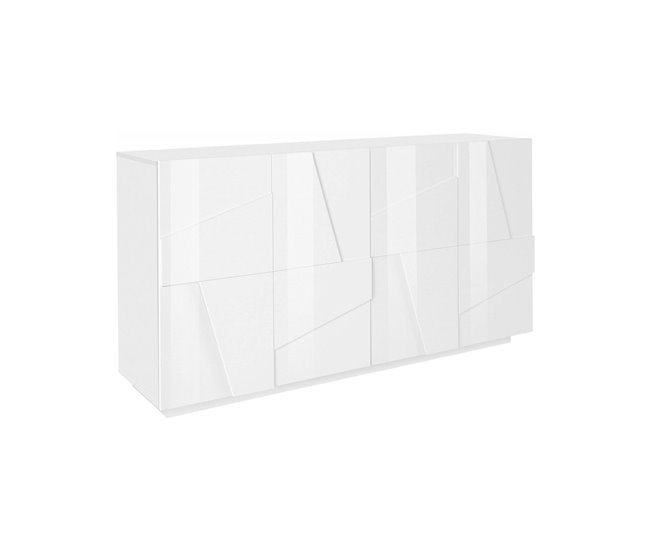 Aparador efecto madera 162 Blanco Brillo