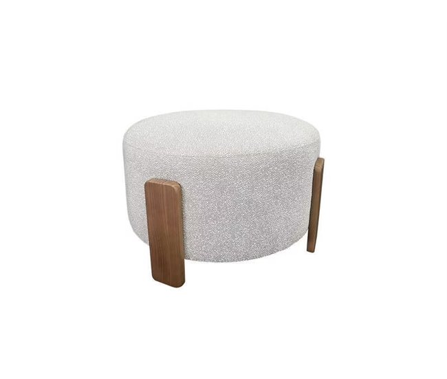 Puff redondo FALCO 50x36cm color beige Beige
