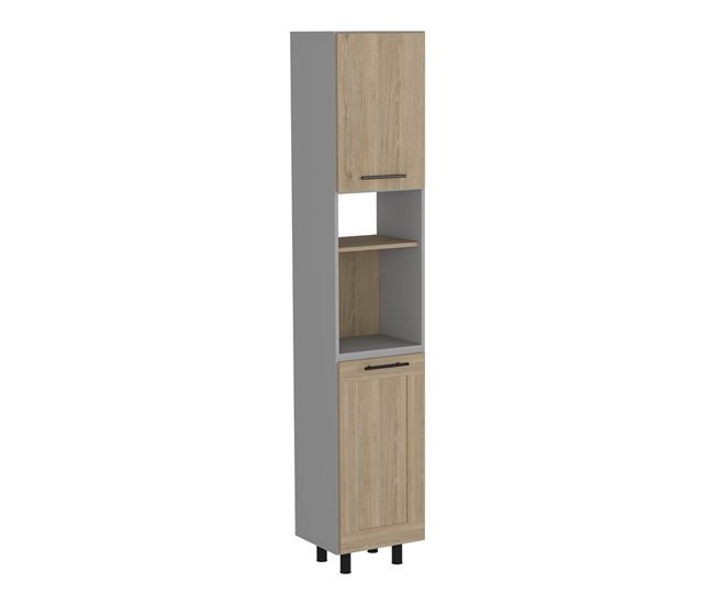 Despensa Alta de Cocina Hasselt, con multiples estantes Multicolor