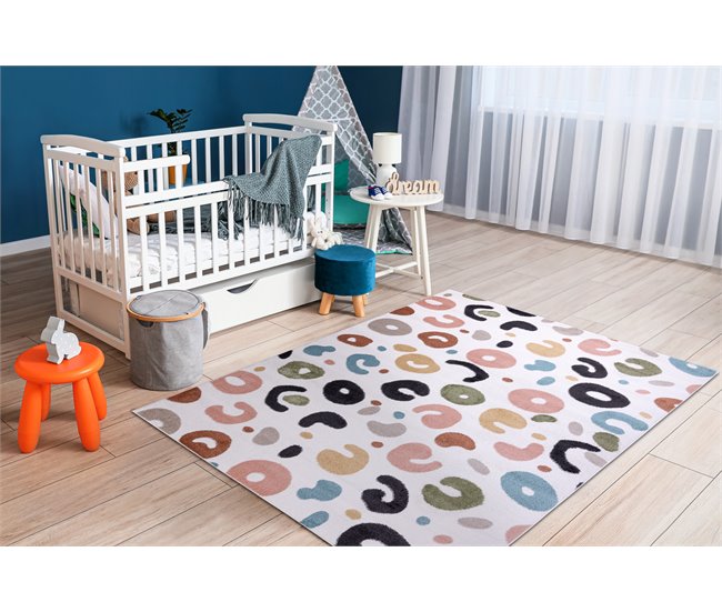 Alfombra FUN Spots para niños lugares 160x220 Multicolor