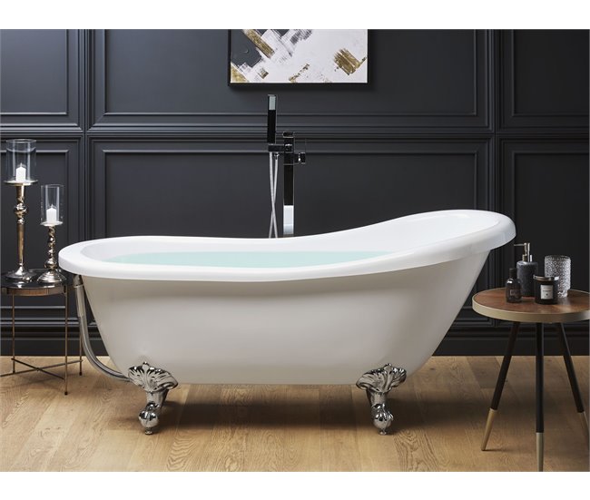 Beliani Bañera independiente CAYMAN 77x153 Azul