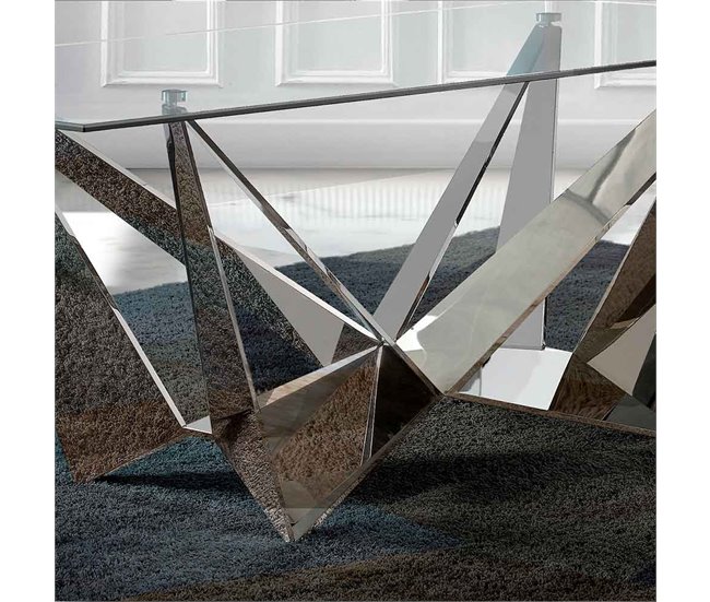 Mesa de Comedor Rectangular - Modelo MADRID Transparente