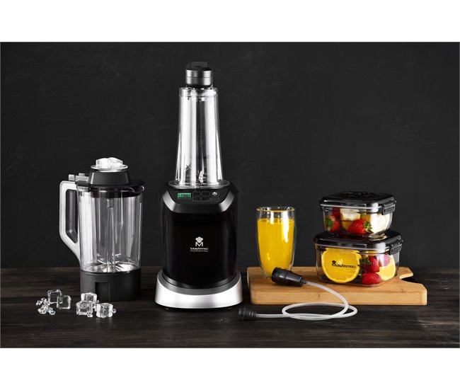 Batidora vaso MASTERPRO VACUUM MIX MP 1000W 1.5L negro Negro