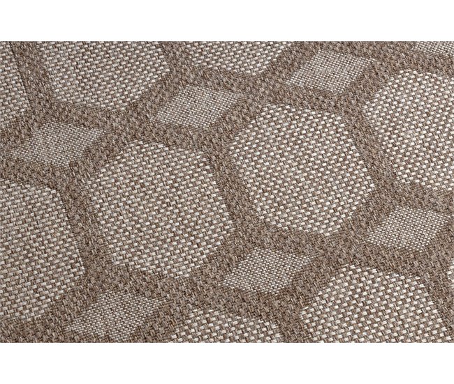 Alfombra HOUSE sisal 40356 Diamantes Tejido plano efecto lanoso 160x220 Beige