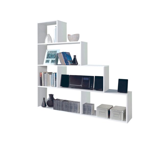 Estantería de 6 huecos color Blanco STEP Blanco Brillo
