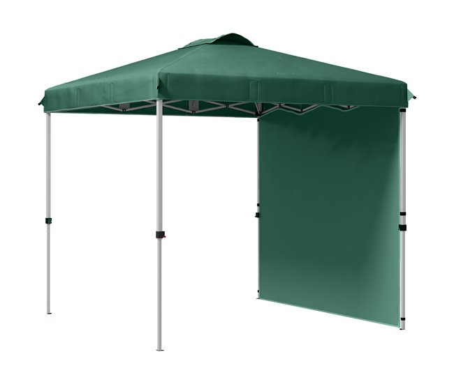 Carpa Plegable Acero, Tela Oxford Verde