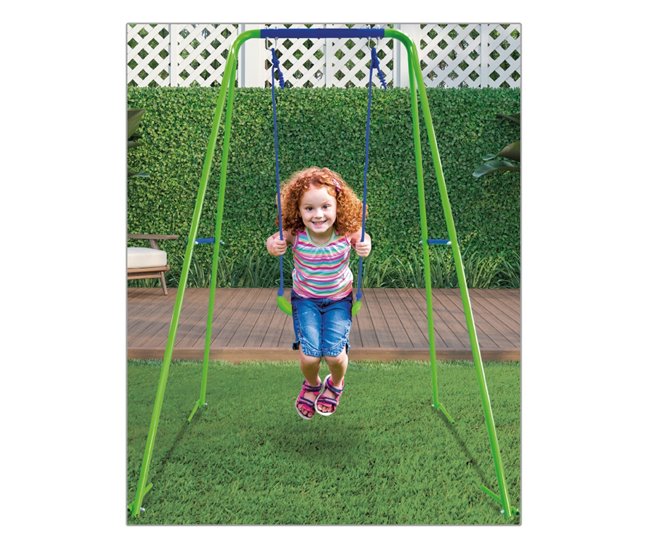 Columpio individual 140x140x179 cm Aktive Sports Azul