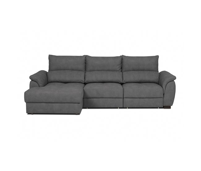 Chaise longue con cama BENSON Antracita