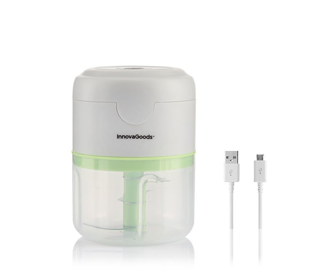 Mini Picadora Recargable Portátil Blanco
