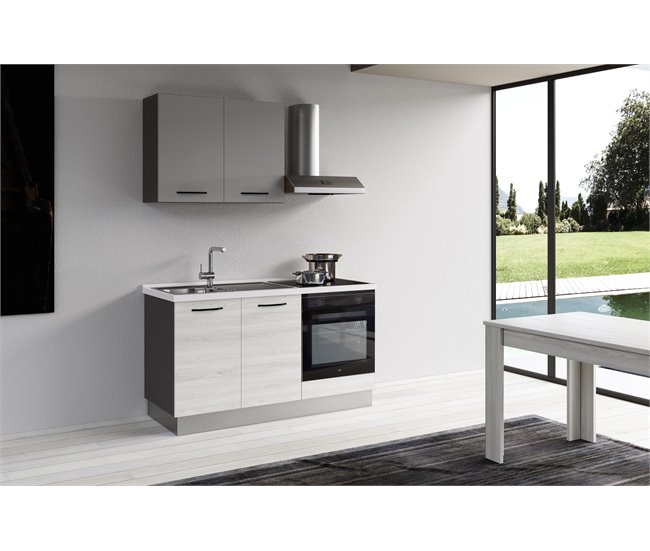 Cocina GILDA 2.0 Izquierda Blanco/ Gris