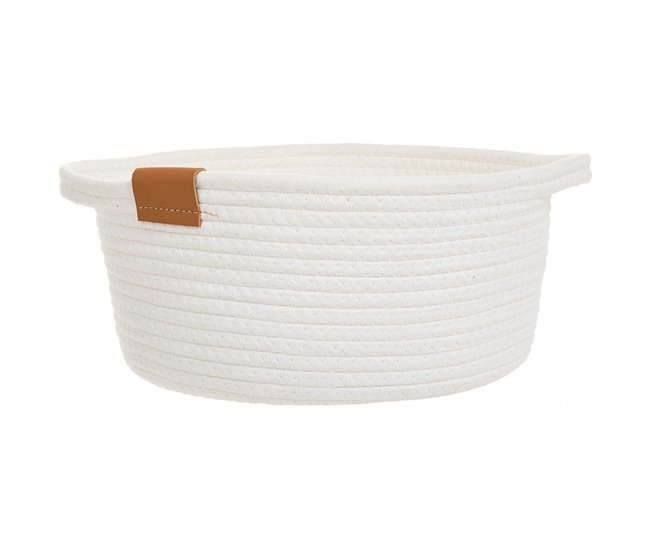 Cesto de algodón Blanco