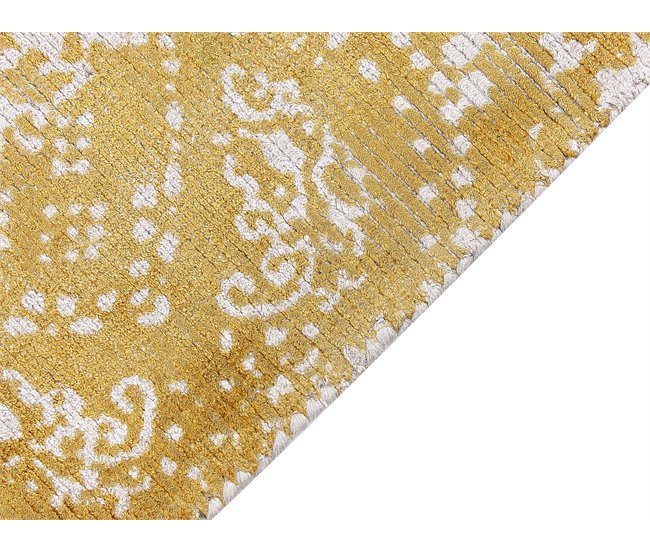Beliani Alfombra BOYALI 80x150 Mostaza