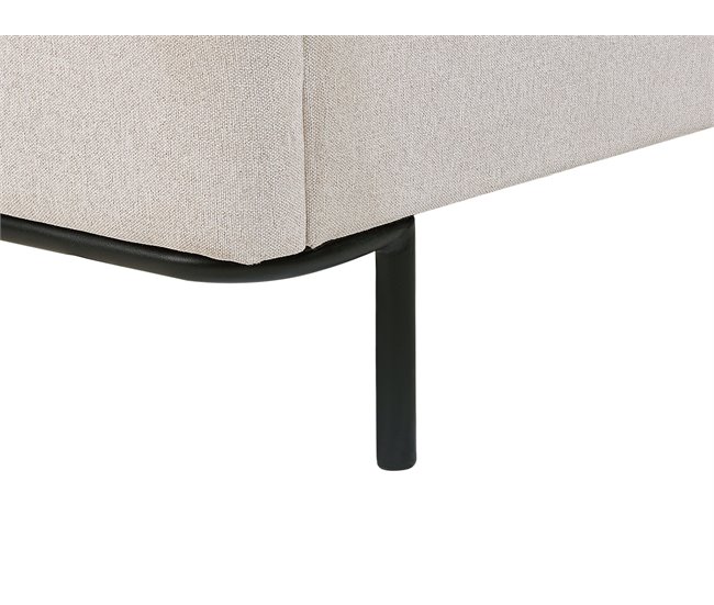 Beliani Cama con somier Poliéster CORIO 193x219 Crema