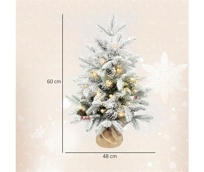 Árbol de Navidad Plástico, Lino HOMCOM, hogar - decoración Verde