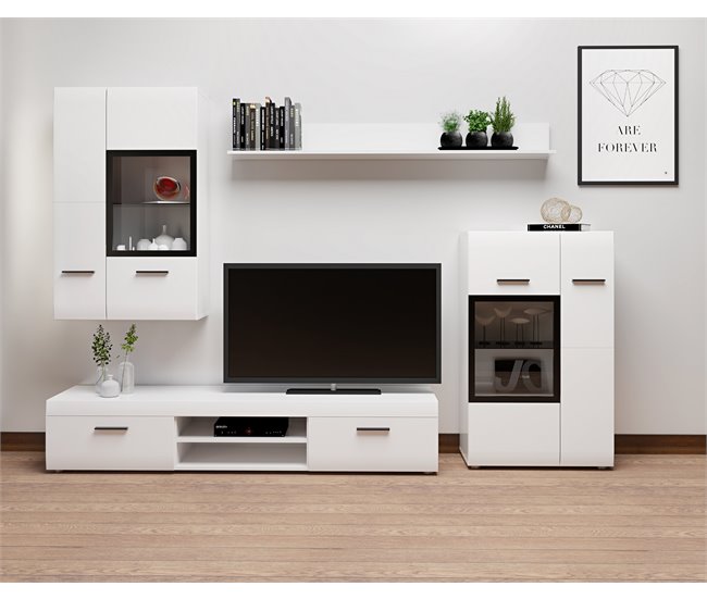 Compacto tv CAREX 260cm blanco Blanco