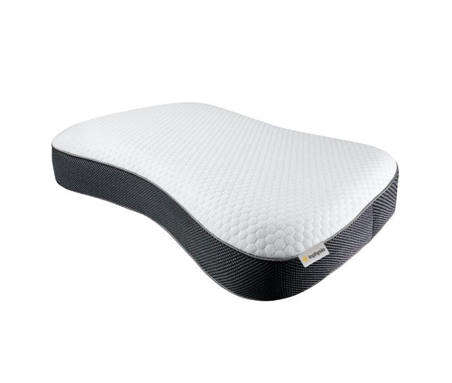 Almohada Ergonómica Antiácaros Relax Blanco/ Negro