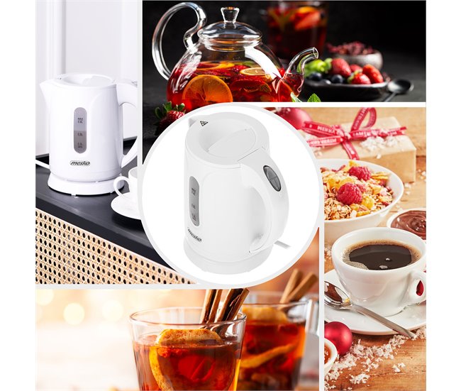 Hervidor de Agua Eléctrico Mesko MS1376 Blanco
