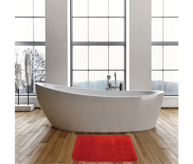Alfombrilla  De Microfibra 70x50 Rojo