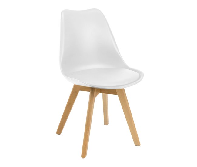 Conjunto de Mesa Fija + 4 Sillas Bristo 160x100 Roble
