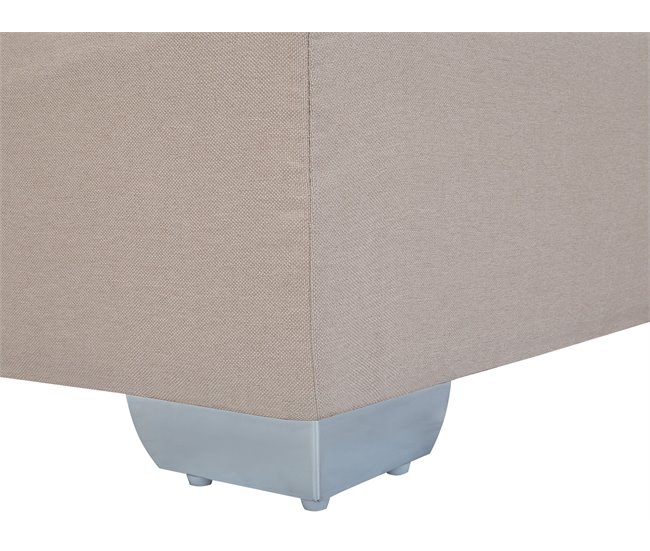 Beliani Cama continental Poliéster ADMIRAL 99x212 Arena