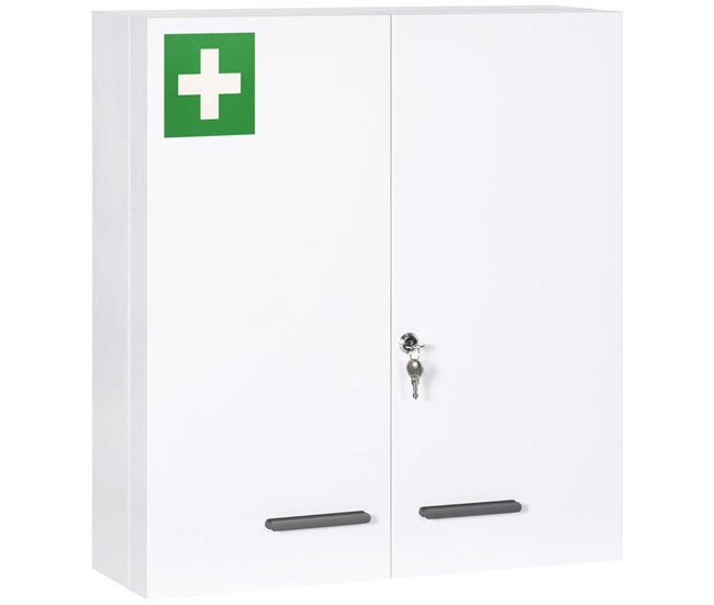 Botiquín de Medicinas Acero kleankin, ferretería - seguridad Blanco