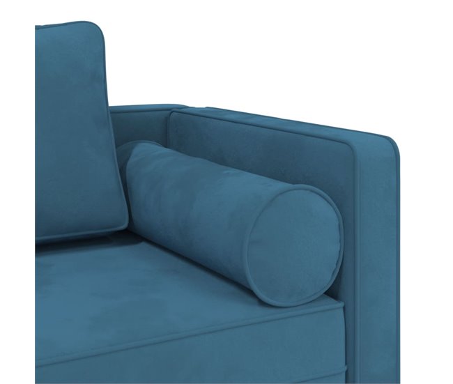 Sofá diván con cojines Azul