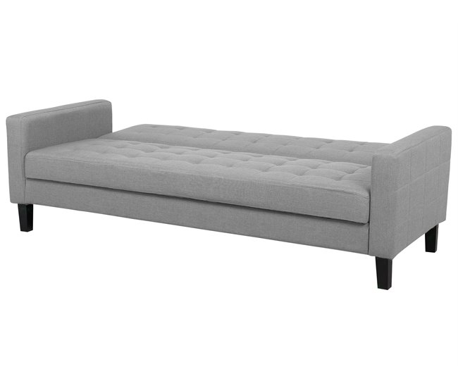 Beliani Sofá de 3 plazas Poliéster VEHKOO Azul