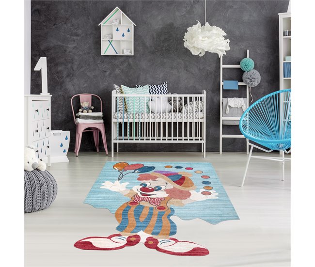Alfombra infl TOYS 75328 Payaso para niños moderno Azul