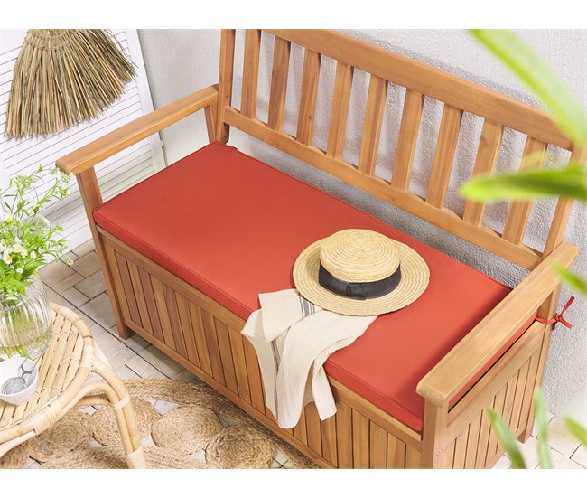 Beliani Cojín de asiento VIVARA 108x45 Rojo