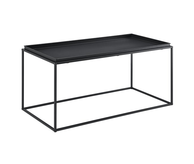 Mesa de centro Nyker metal Negro