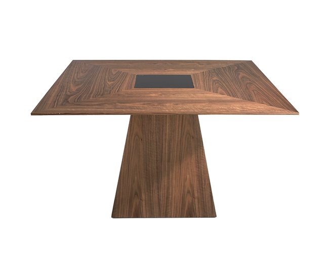 Mesa comedor cuadrada nogal Nogal