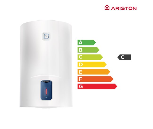 Termo eléctrico, Ariston, Lydos R 80 litros, Vertical Blanco Brillo
